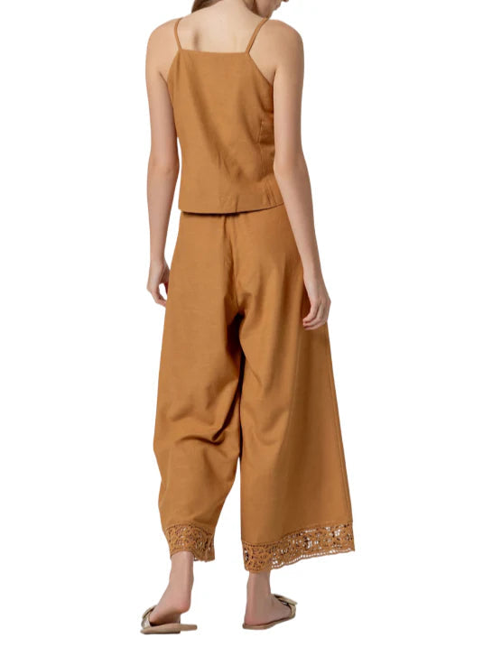 Surkana top donna in viscosa color cammello 526MISO327 04 SURKANA 