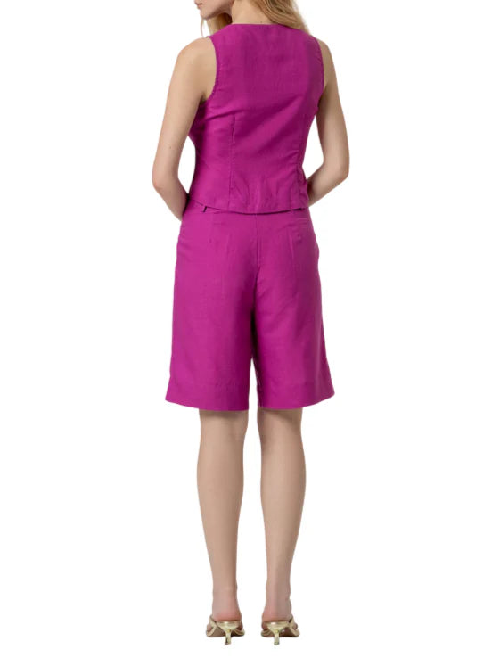Surkana bermuda donna misto lino fucsia 526NAPE526 32 SURKANA 