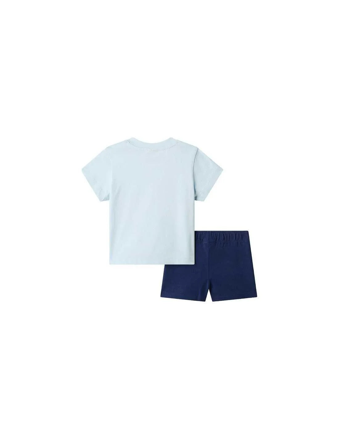 The North Face completo neonato T-shirt e shorts celeste blu NF0A8G1D MC81 THE NORTH FACE 