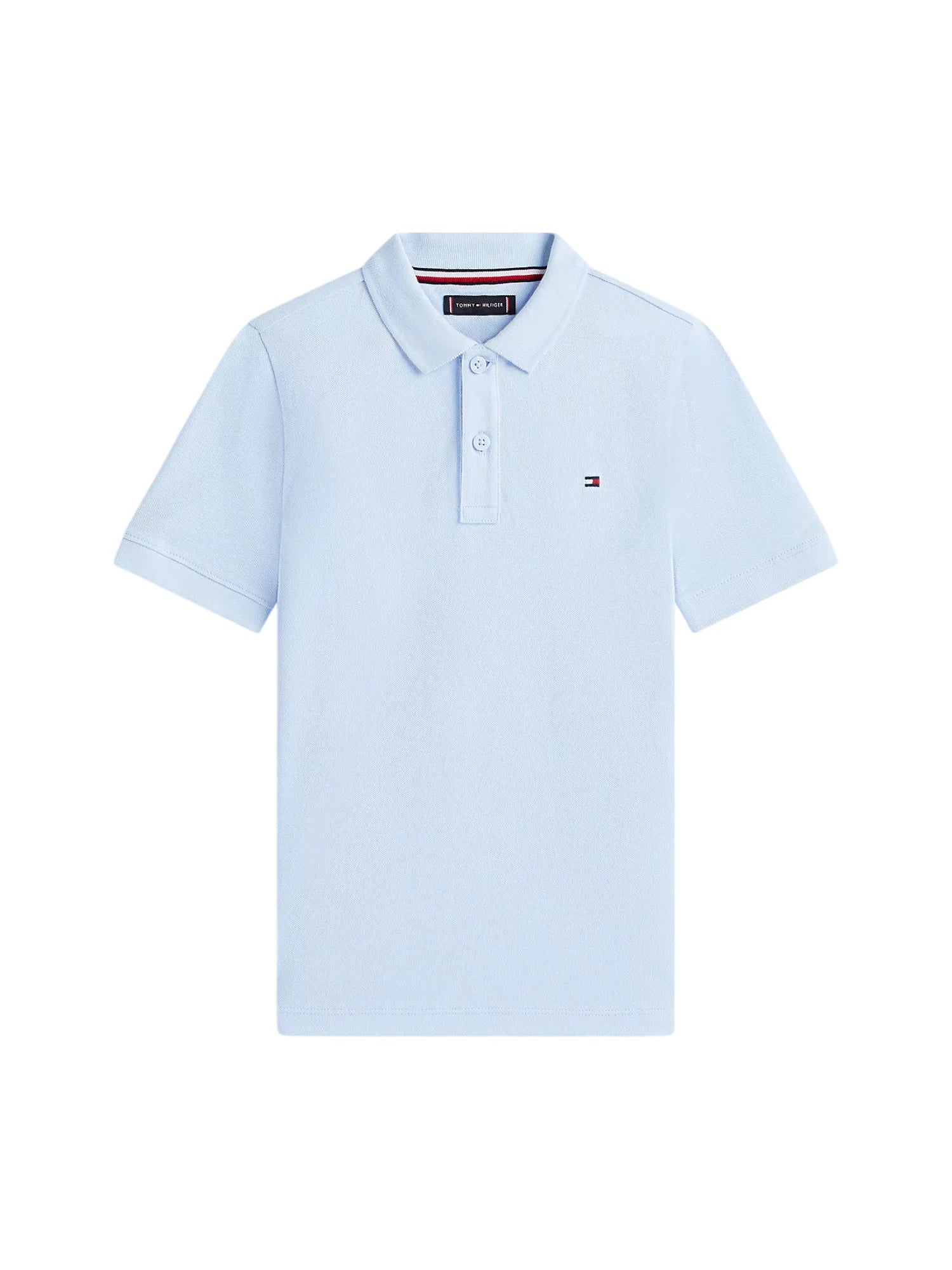 Tommy Hilfiger polo bambino in piquè celeste KB0KB09103 C3Q Tommy Hilfiger 