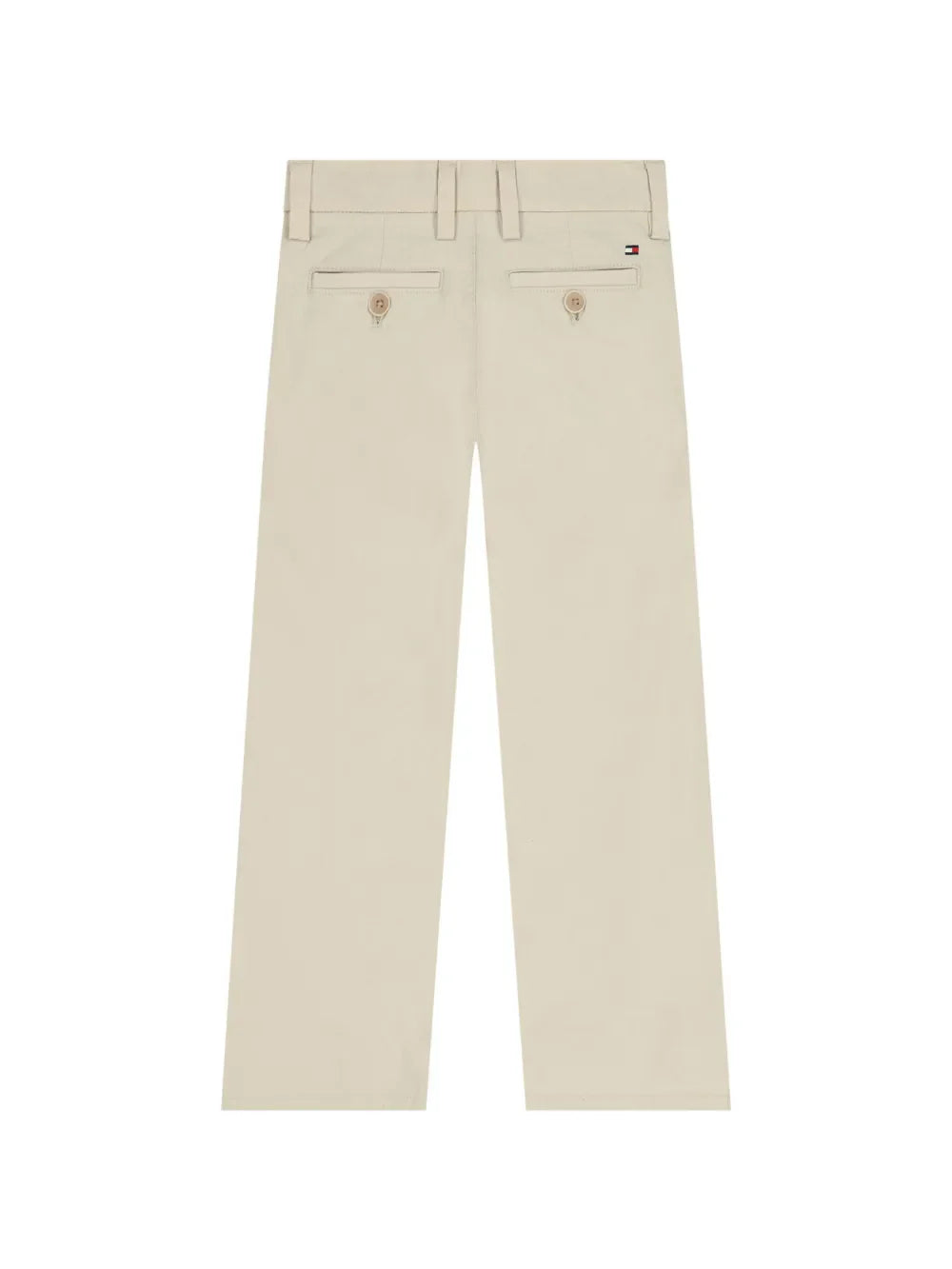 Tommy Hilfiger pantaloni baggy bambino in cotone beige KB0KB10199 ACI Tommy Hilfiger 