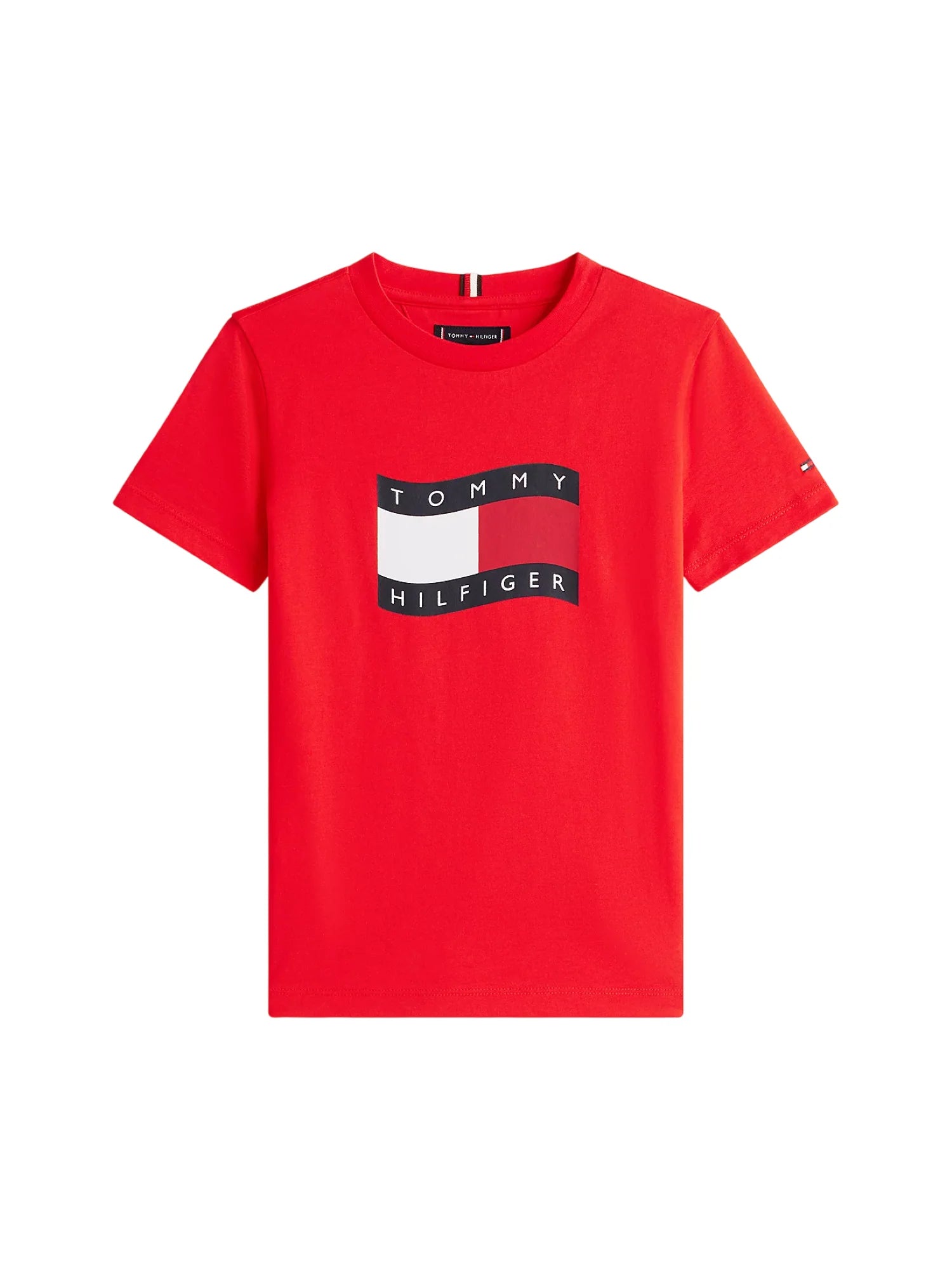 Tommy Hilfiger T-shirt manica corta stampa iconica rosso KB0KB10275 XL8 Tommy Hilfiger 