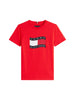 Tommy Hilfiger T-shirt manica corta stampa iconica rosso