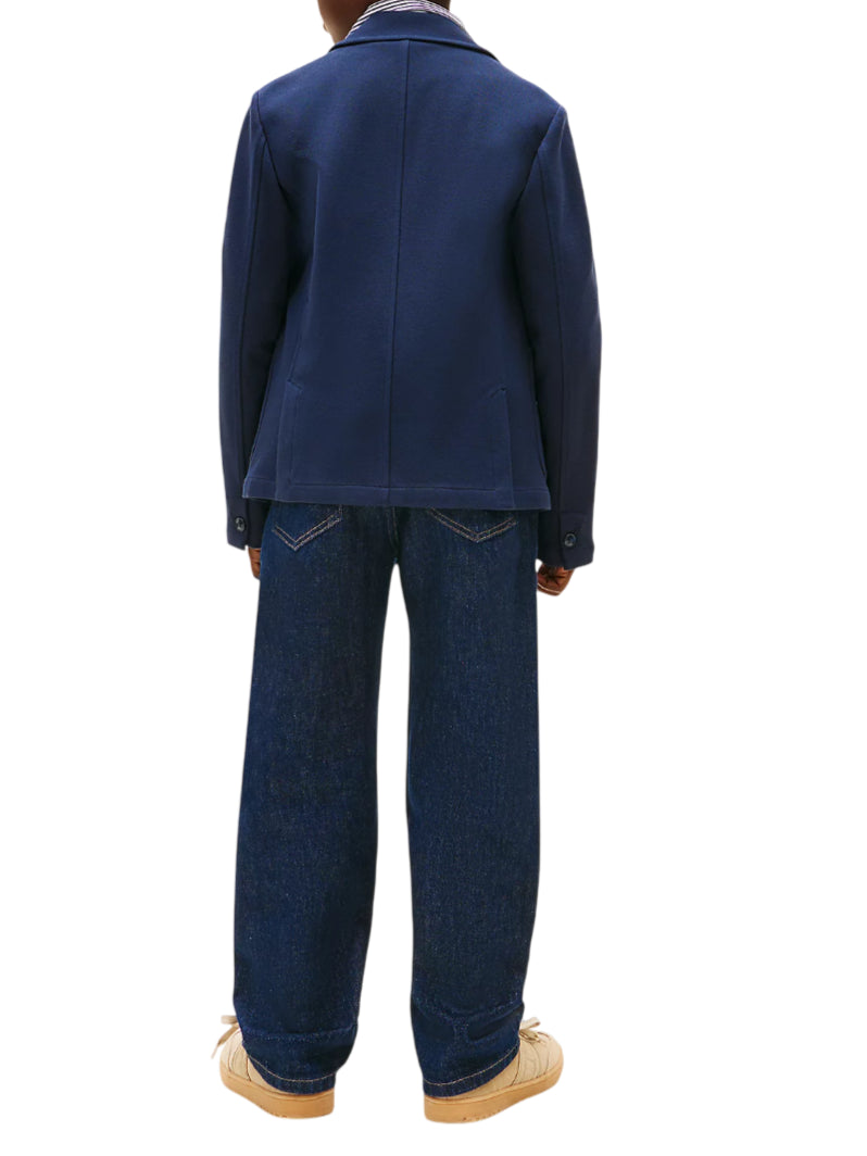 Tommy Hilfiger giacca blazer bambino in piquè blu KB0KB10326 C1G Tommy Hilfiger 