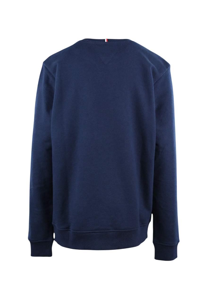 Tommy Hilfiger felpa bambino con logo blu KB0KB10337 C1G Tommy Hilfiger 