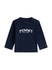 Tommy Hilfiger T-shirt manica lunga con logo blu