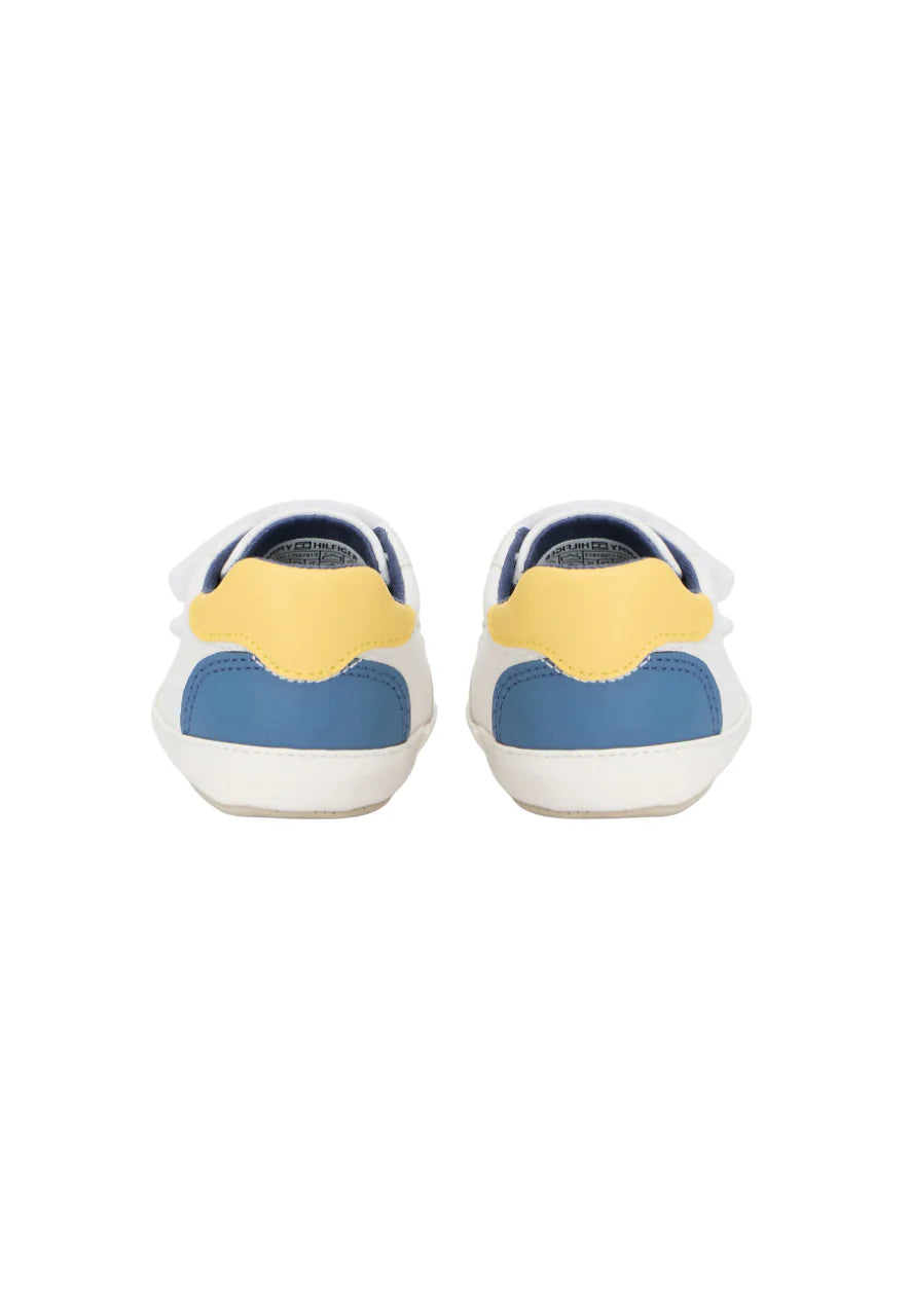 Tommy Hilfiger scarpette neonato con strappi bianco multicolor T0B9-34330-1755 Y913 Tommy Hilfiger 