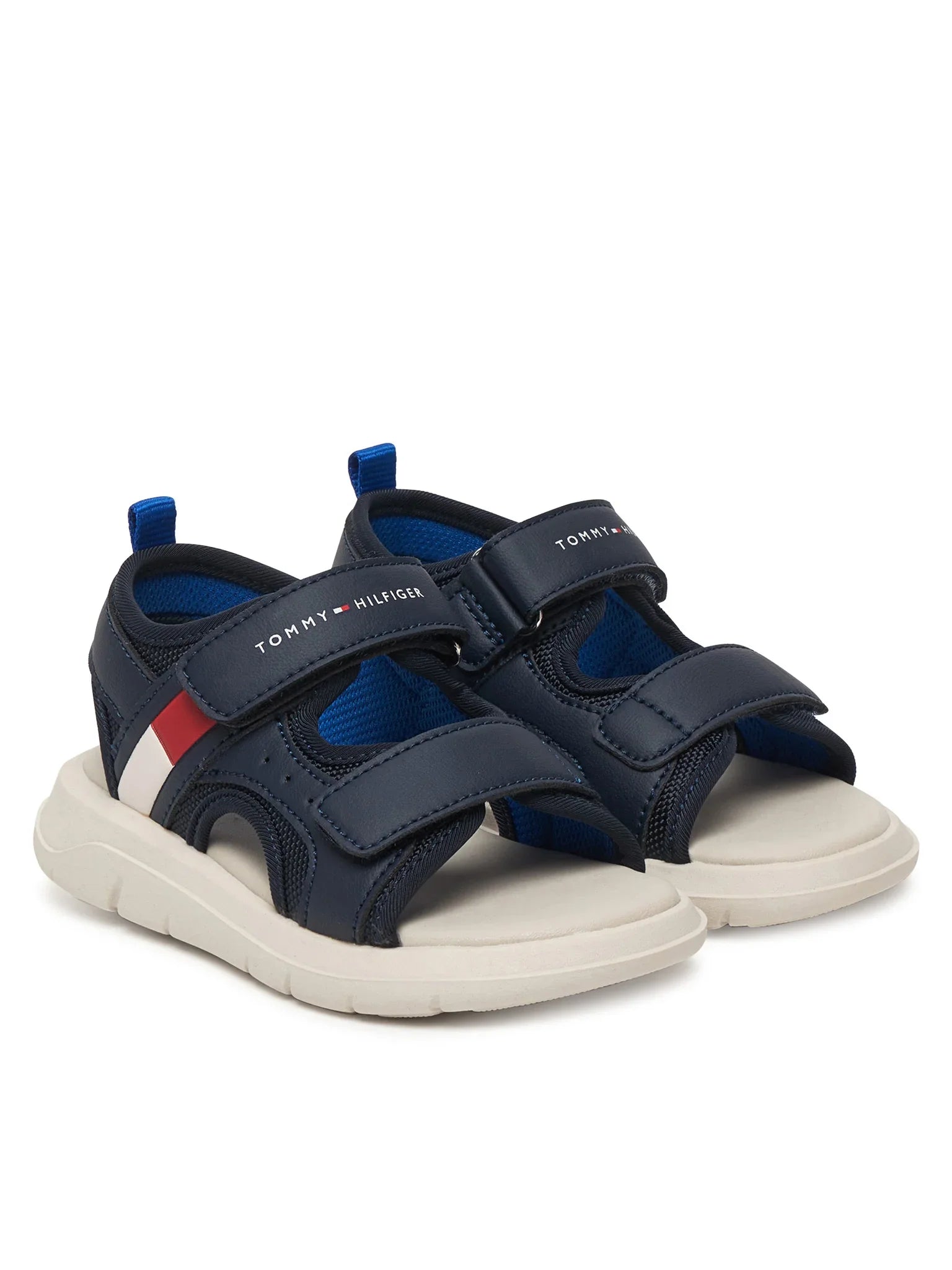 Tommy Hilfiger sandali bambino con strappi blu T1B2-34386-1591 800 Tommy Hilfiger 