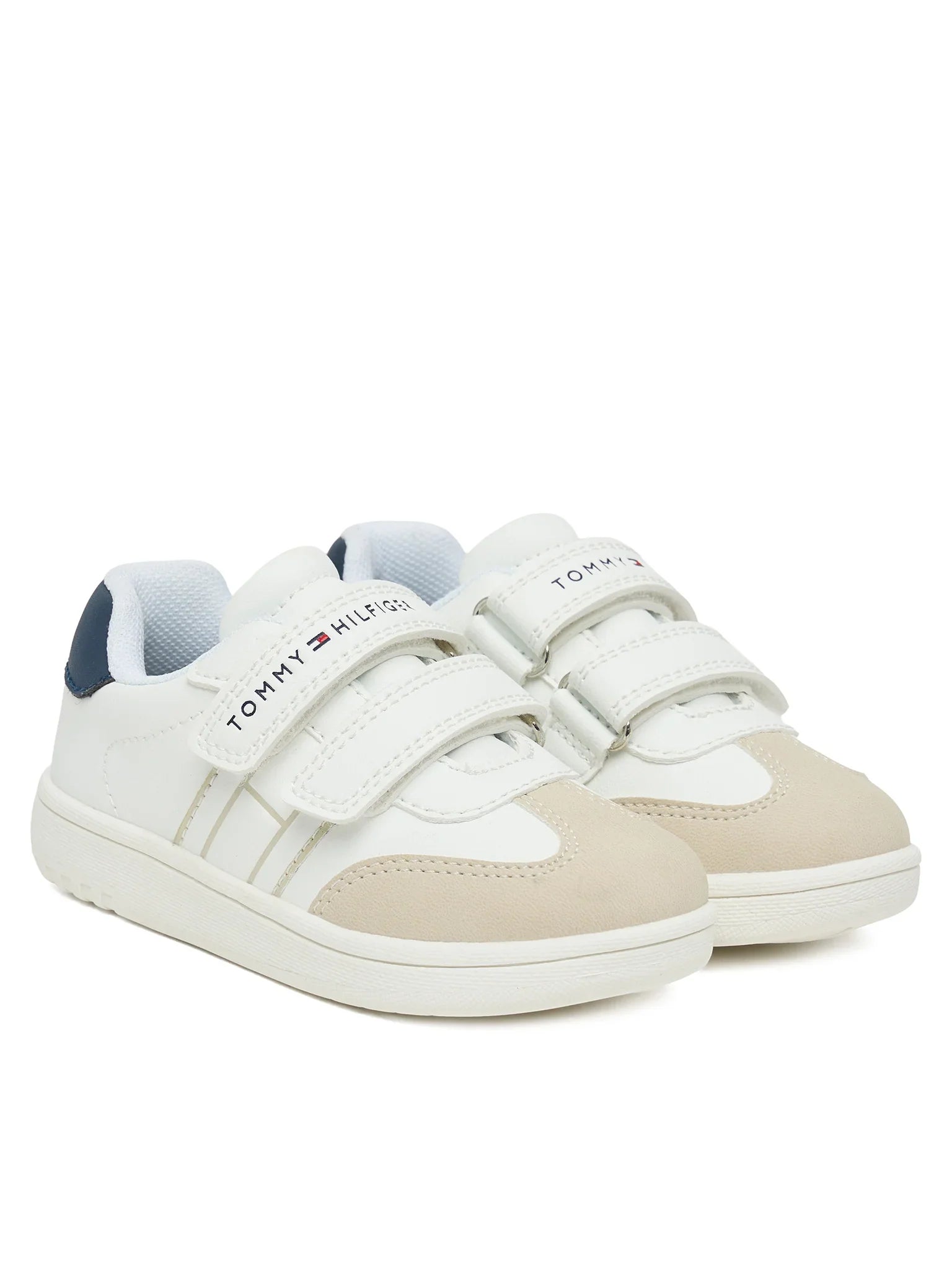Tommy Hilfiger sneakers bambino con strappi bianco beige T1X9-34342-1269 Y007 Tommy Hilfiger 