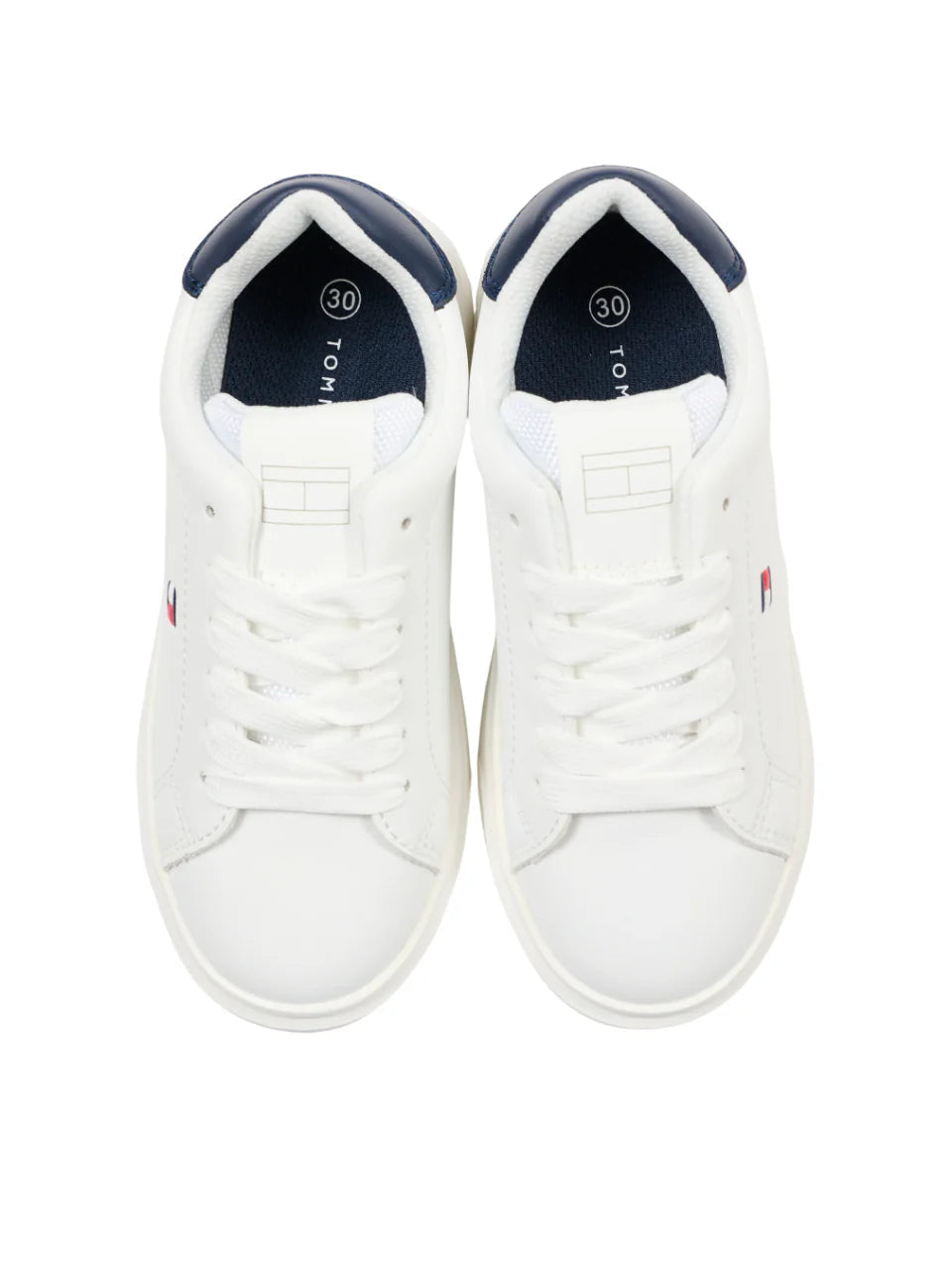 Tommy Hilfiger sneakers bambino in ecopelle bianco T3X9-34350-1355 X336 Tommy Hilfiger 