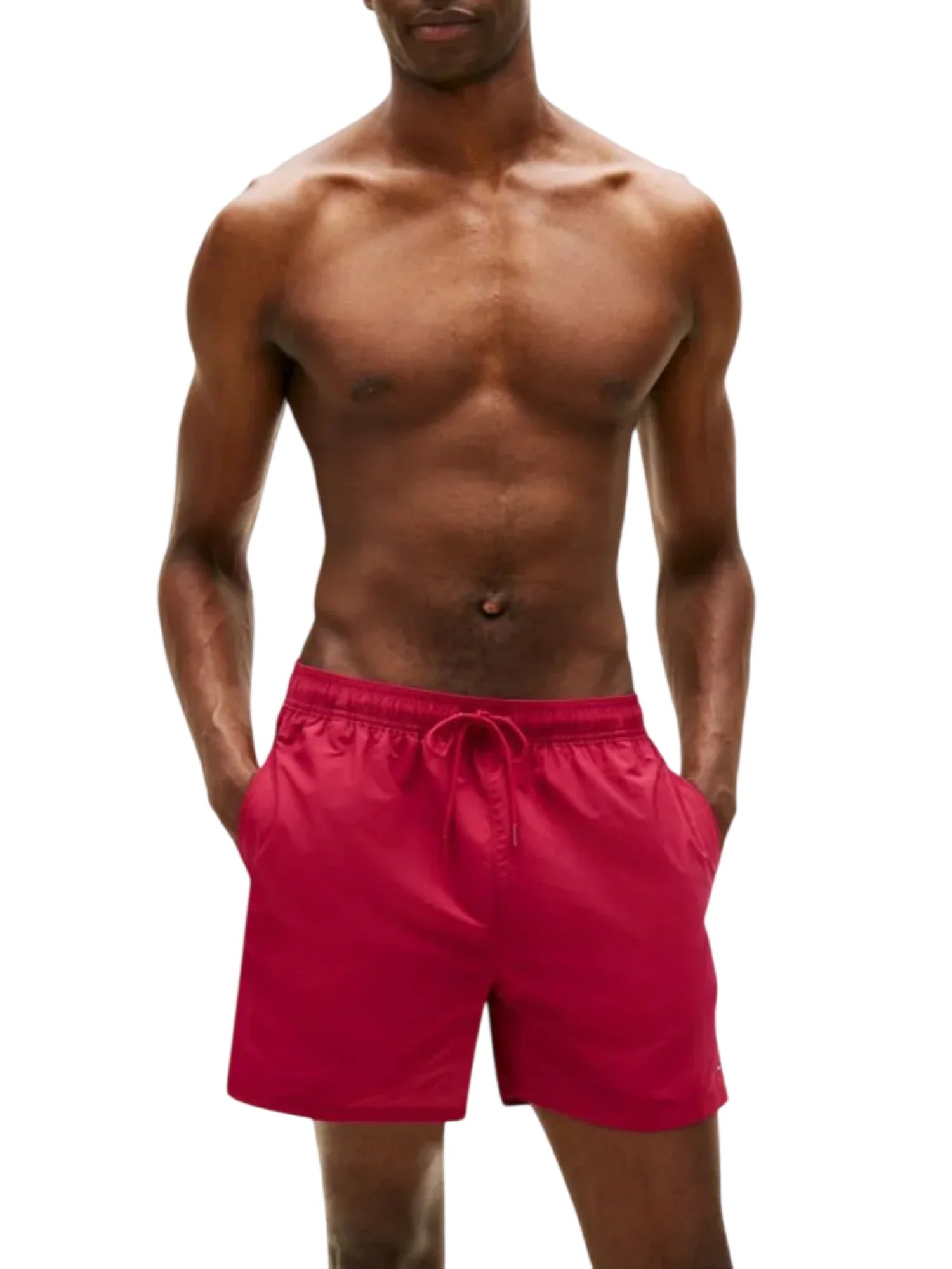 Tommy Hilfiger boxer mare uomo con bande logate rosso UM0UM03730 XKC Tommy Hilfiger beachwear 