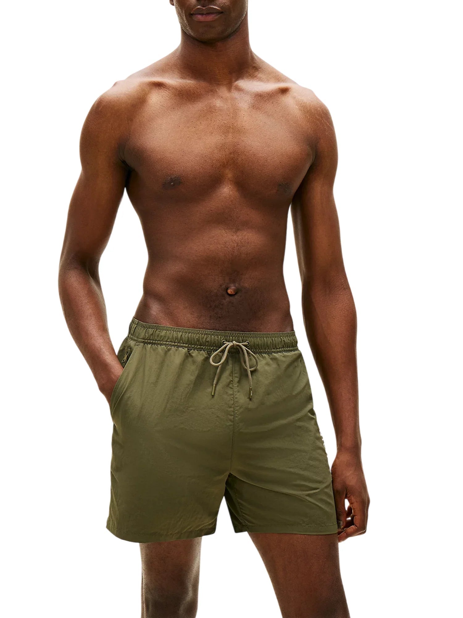 Tommy Hilfiger boxer mare uomo con logo verde UM0UM03748 RBN Tommy Hilfiger beachwear 