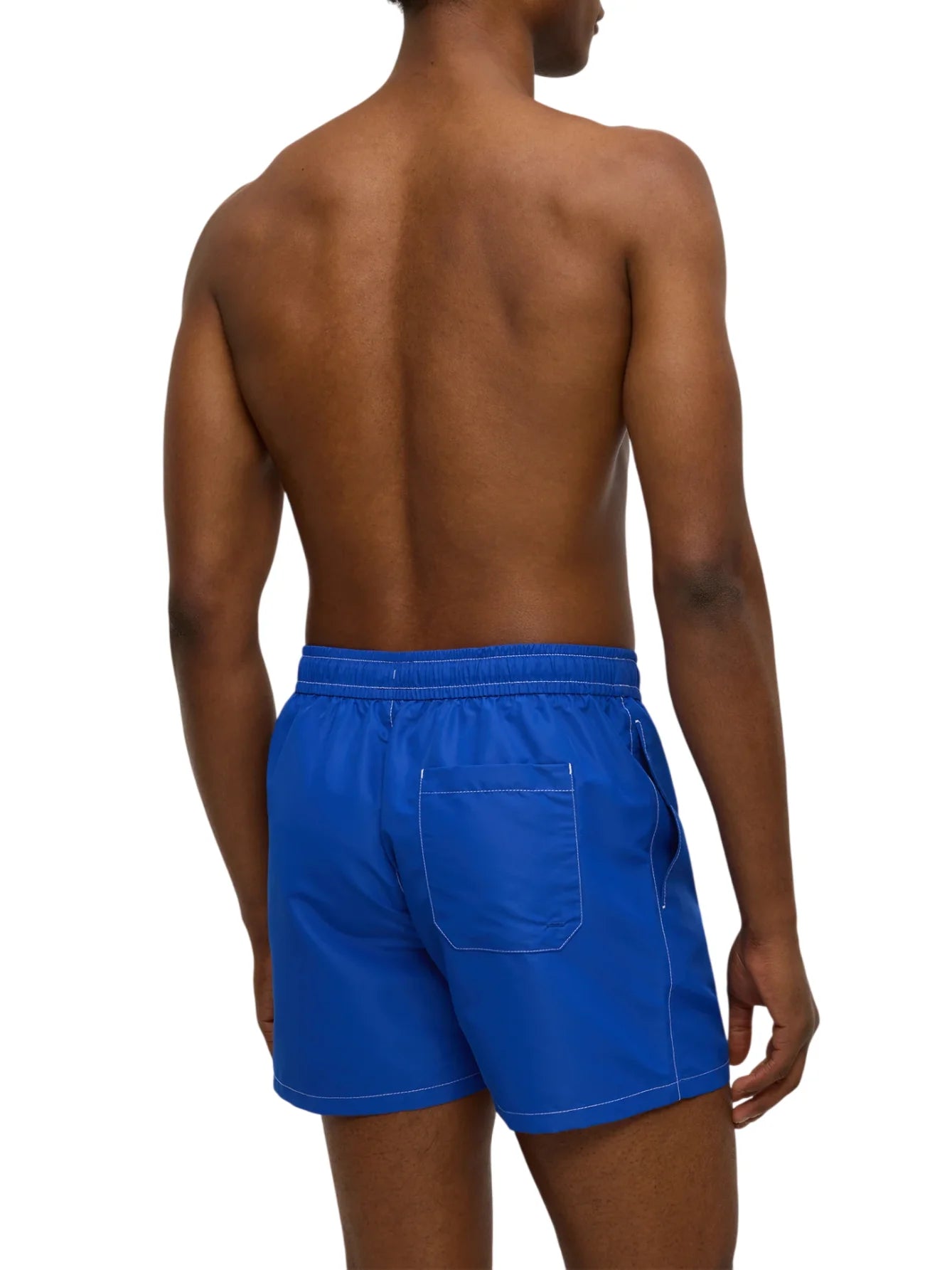 Tommy Hilfiger boxer mare uomo con patch logato blu royal UM0UM03852 C8O Tommy Hilfiger beachwear 