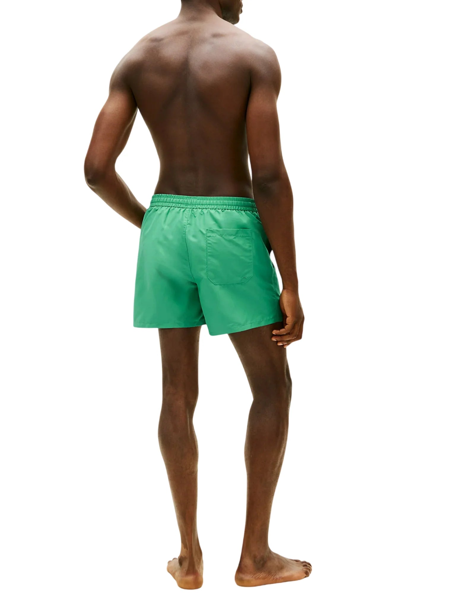 Tommy Hilfiger boxer mare uomo con patch logato verde UM0UM03852 L5Y Tommy Hilfiger beachwear 