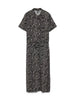 Vero Moda abito midi chemisier in fantasia nero beige