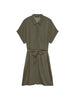 Vero Moda abito corto chemisier in viscosa verde militare