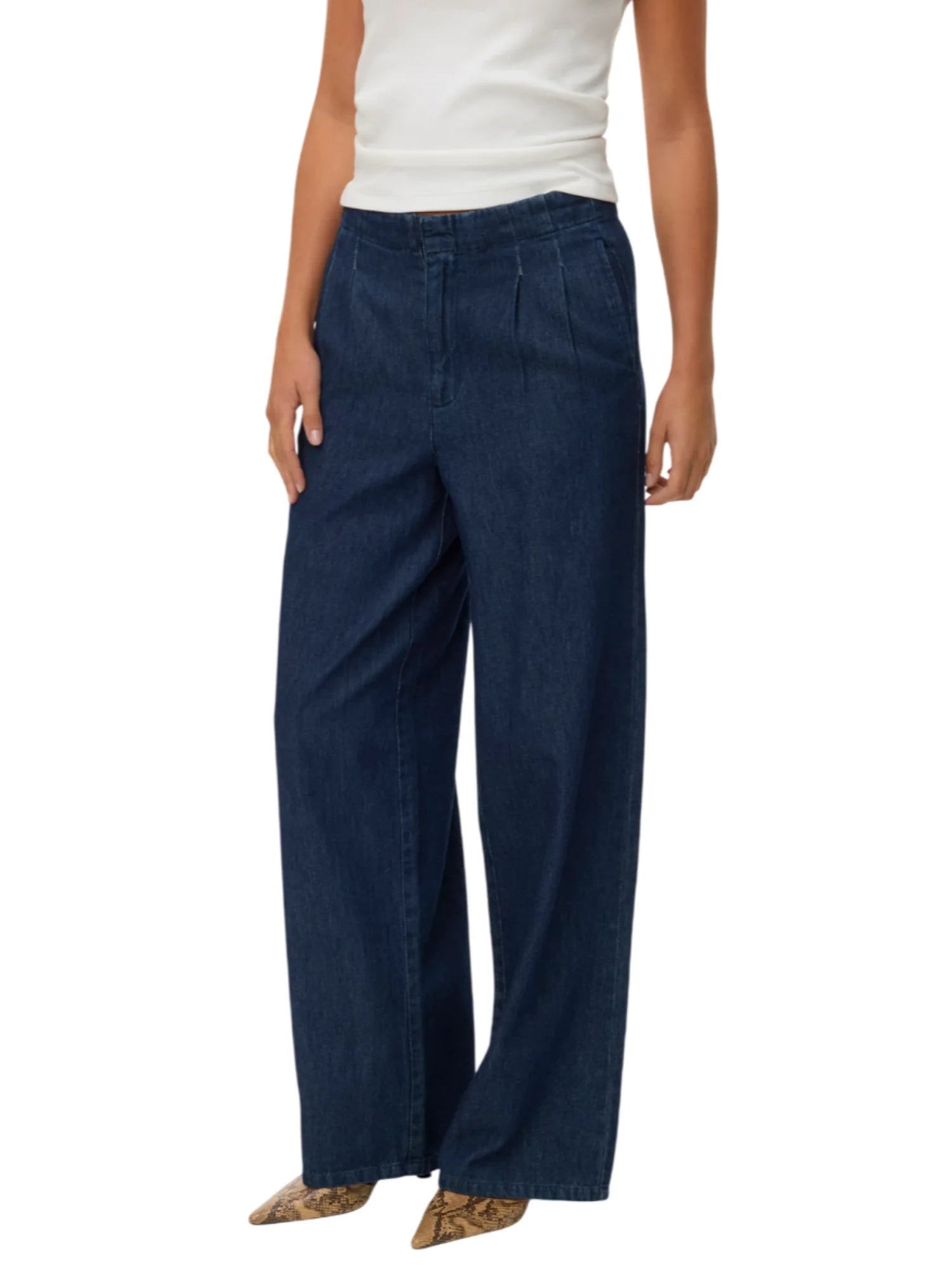 Vero Moda jeans donna wide leg lavaggio blu 10339356 MEDIUM BLUE DENIM VERO MODA 
