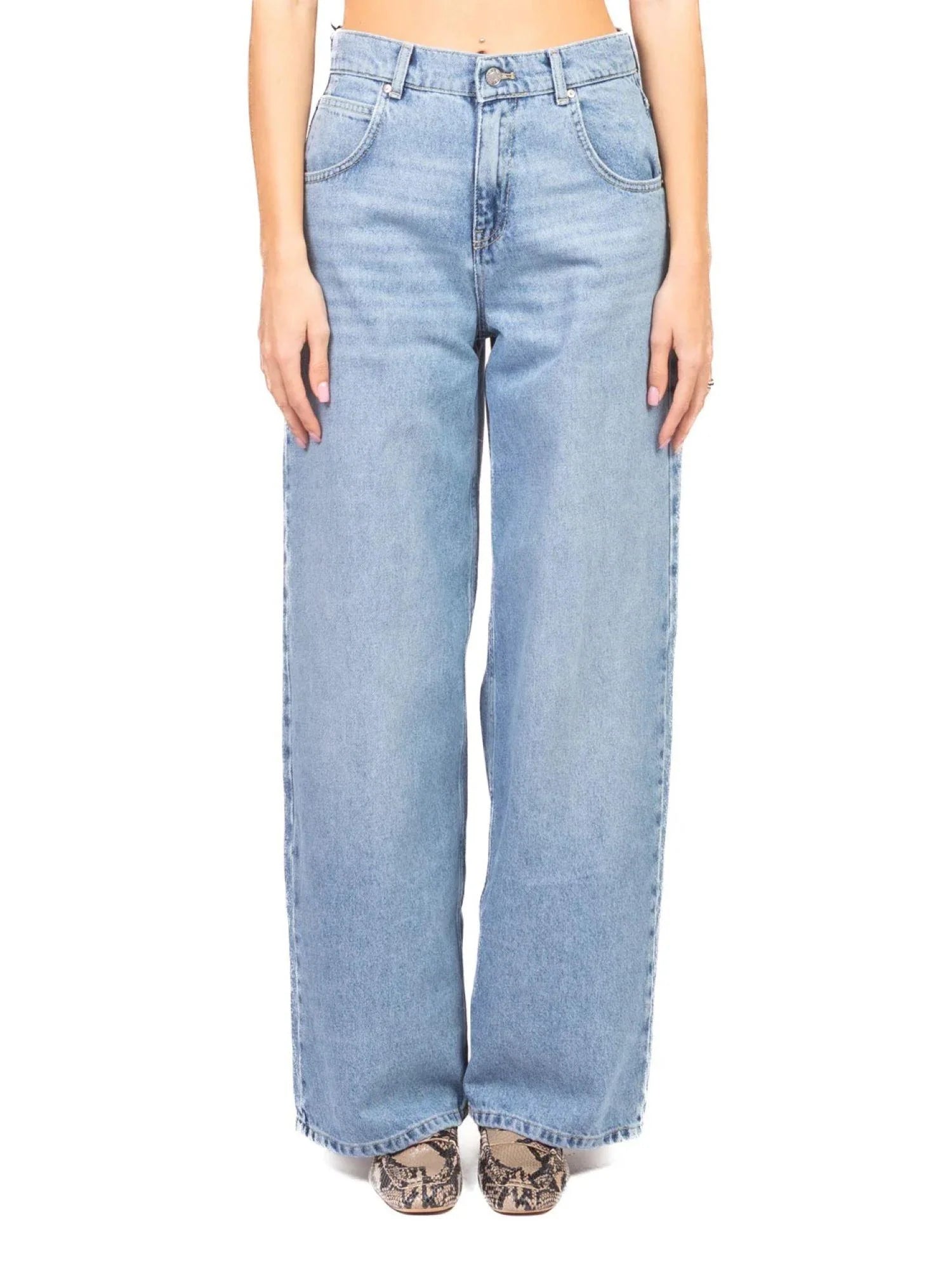 Vicolo jeans wide leg Mia lavaggio blu DAB5027 BLUE DENIM VICOLO 