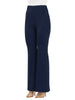 Vicolo pantaloni a zampa in tessuto crepe blu