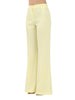 Vicolo pantaloni flare in tessuto tecnico giallo