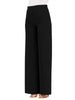 Vicolo pantaloni palazzo in tessuto crepe nero