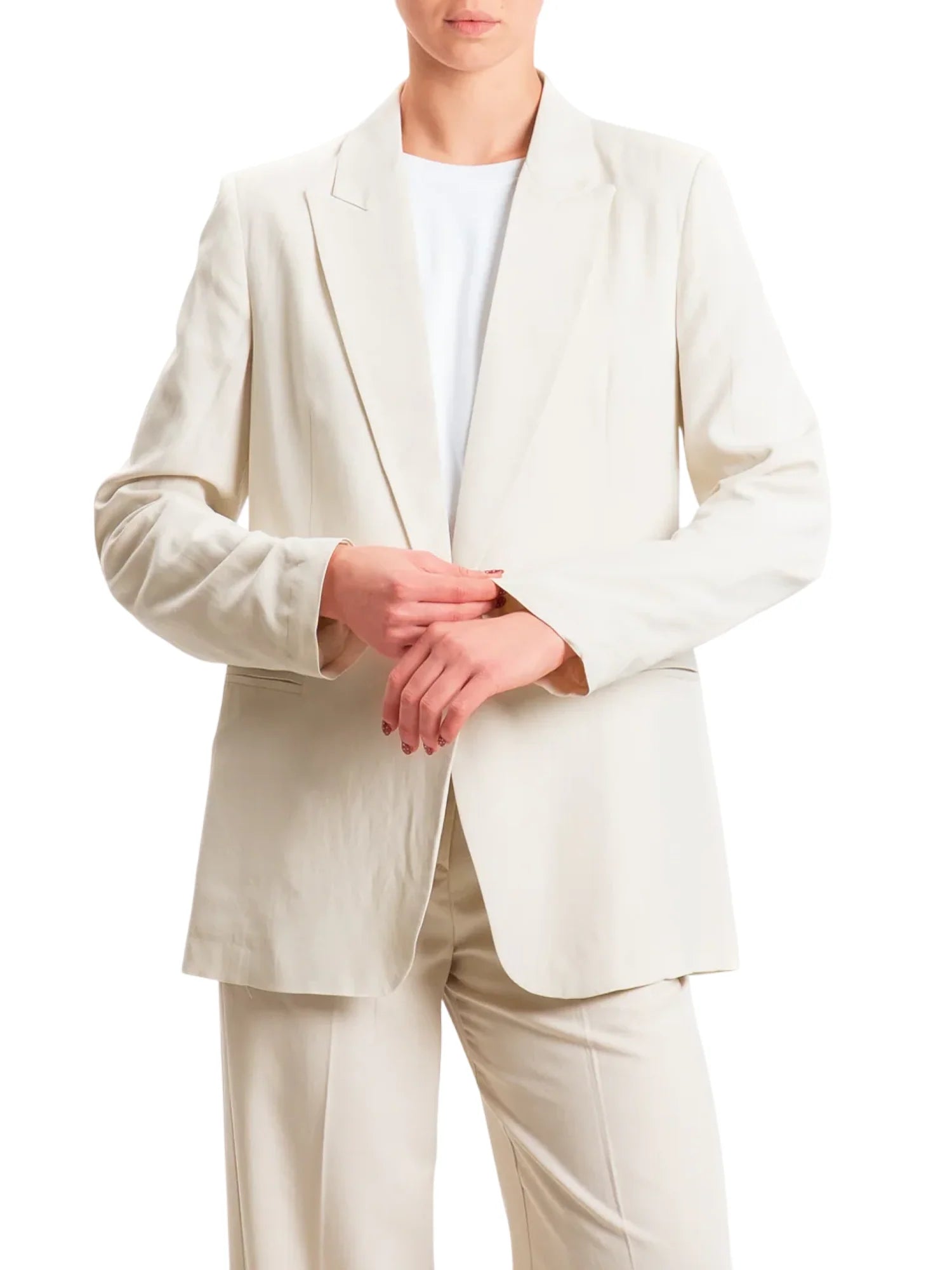 Vicolo giacca blazer monopetto donna panna TAB1623 BURRO VICOLO 