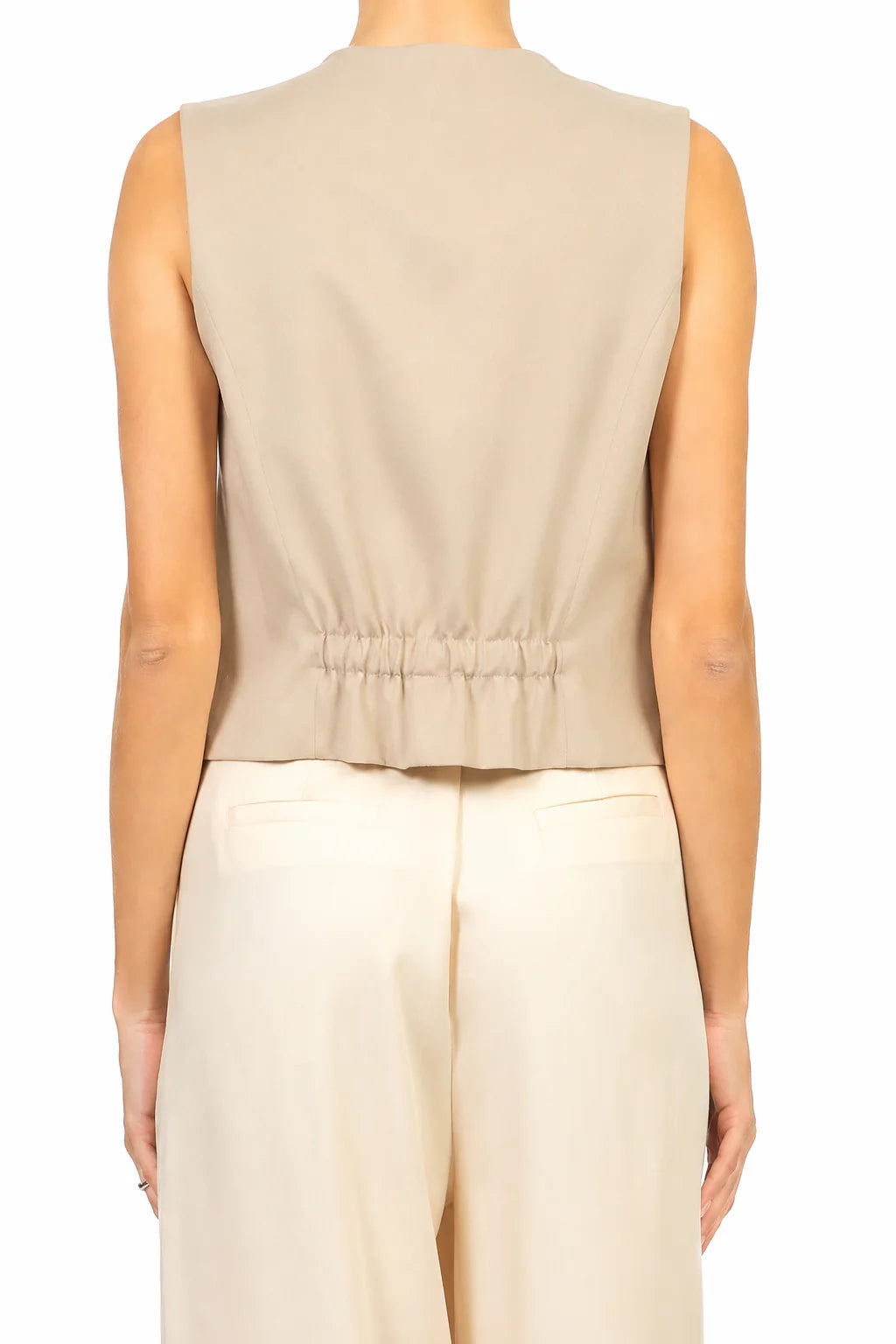 Vicolo gilet donna in lyocell tortora TAB1766 BEIGE VICOLO 