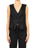 Vicolo gilet donna in lyocell nero