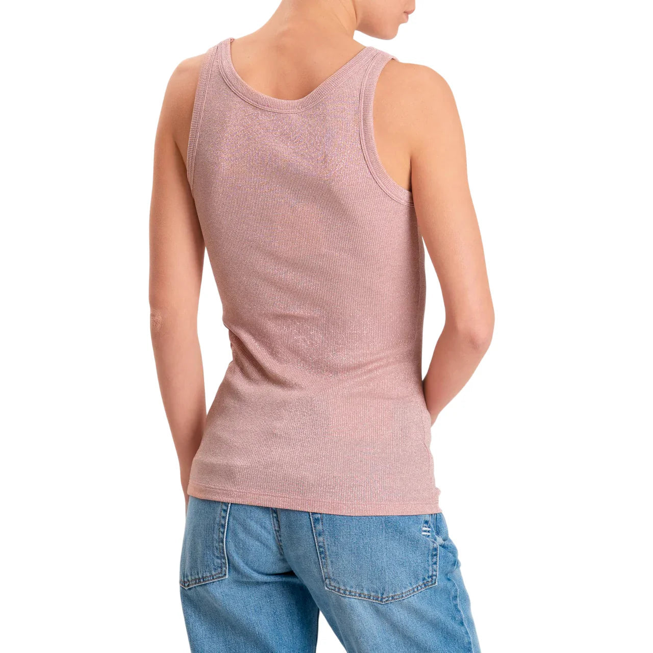 Vicolo canotta lurex donna rosa UAB0076 ROSA VICOLO 