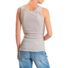 Vicolo canotta lurex donna argento