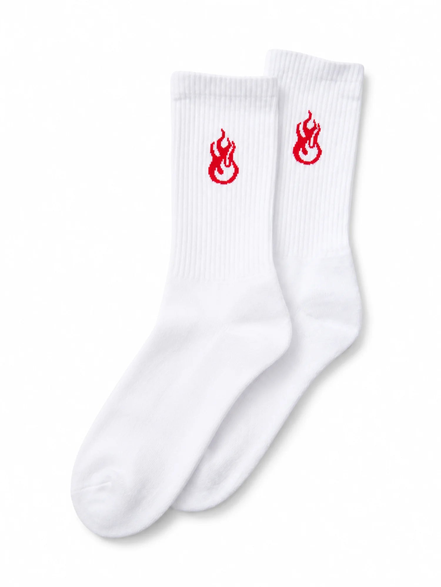 Vision of Super calzini uomo ricamo flame bianco VS070CZ WHITE VISION OF SUPER 