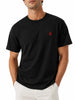 Vision of Super T-shirt uomo manica corte ricamo flame nero