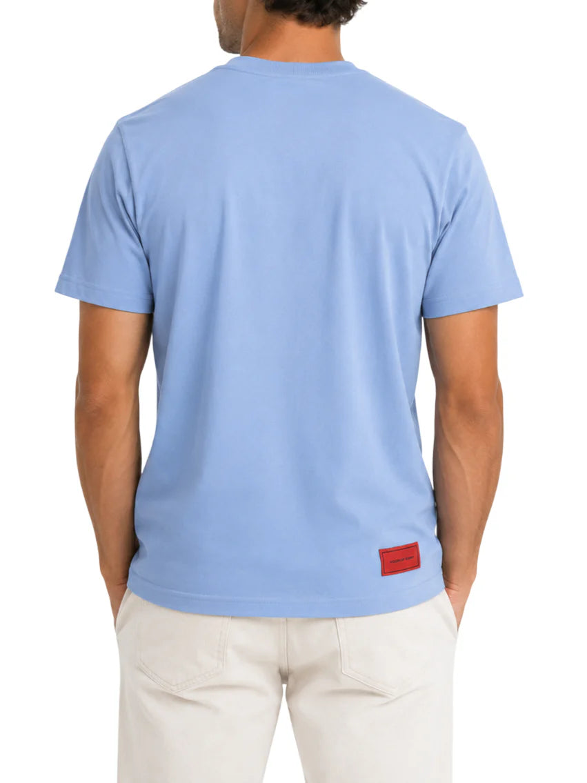 Vision of Super T-shirt uomo manica corta stampa Heart celeste VS073TE LIGHT BLUE VISION OF SUPER 