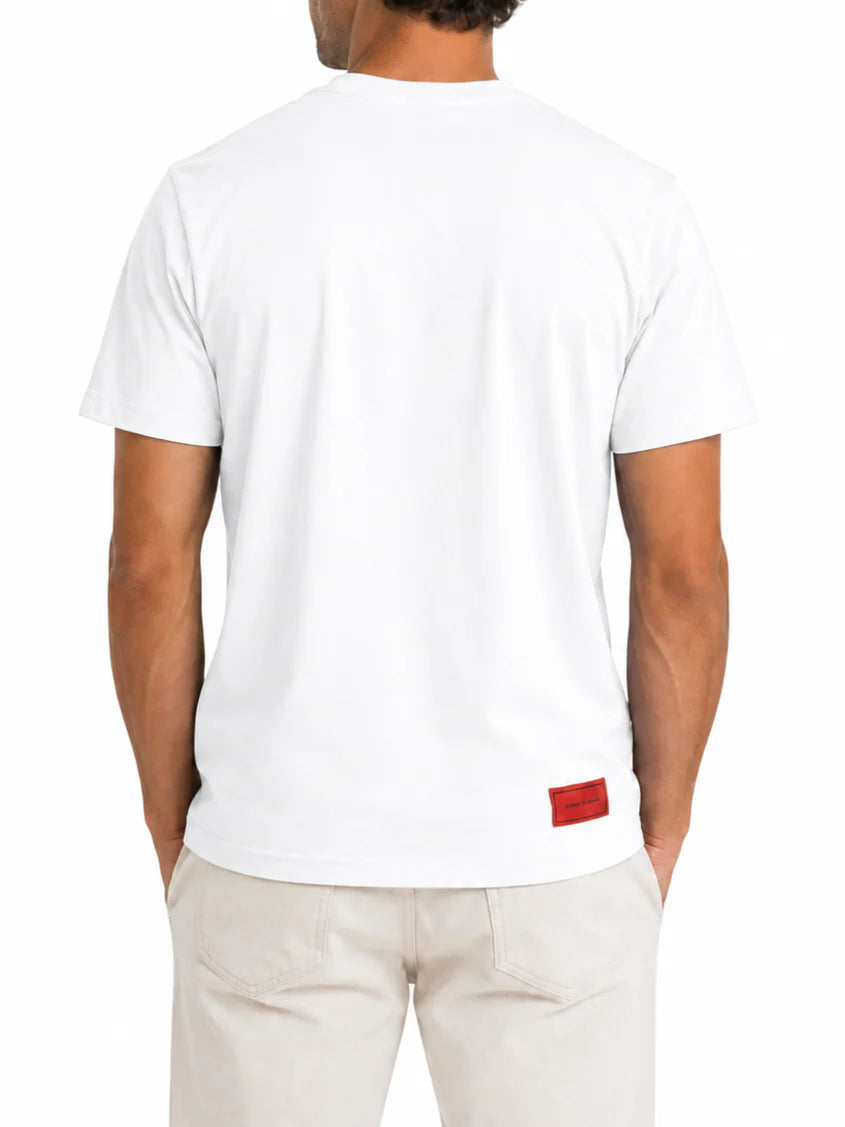 Vision of Super T-shirt uomo manica corta stampa Heart panna VS073TE WHITE VISION OF SUPER 