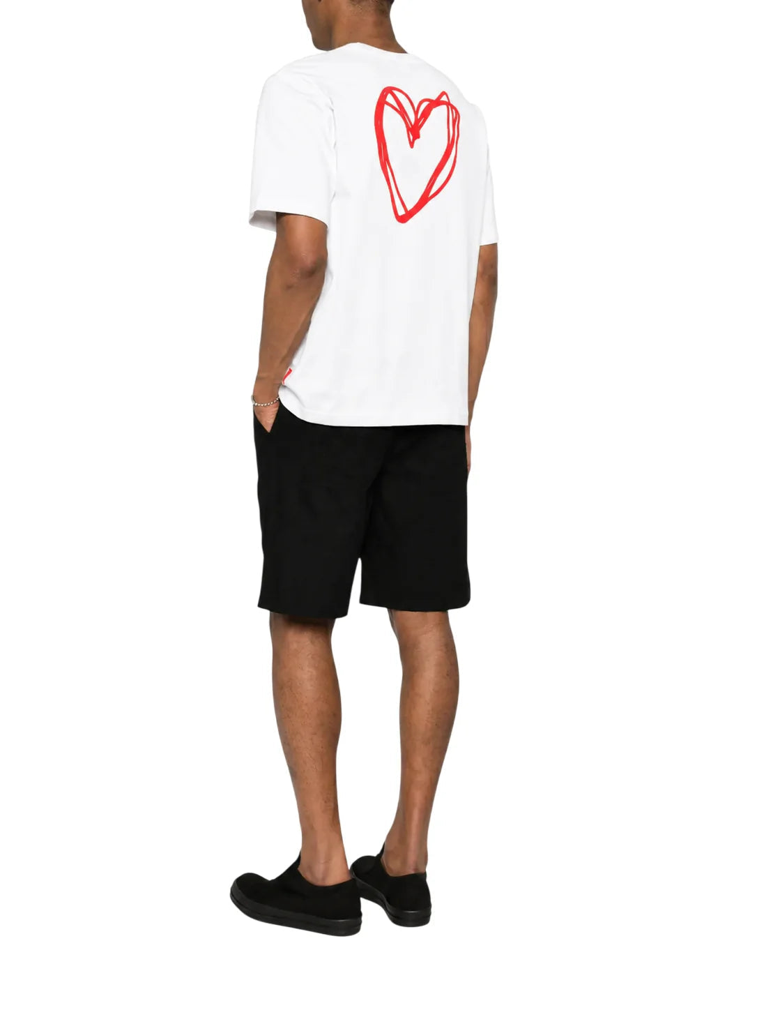 Vision of Super T-shirt uomo manica corta stampa Heart panna VS074TE WHITE VISION OF SUPER 