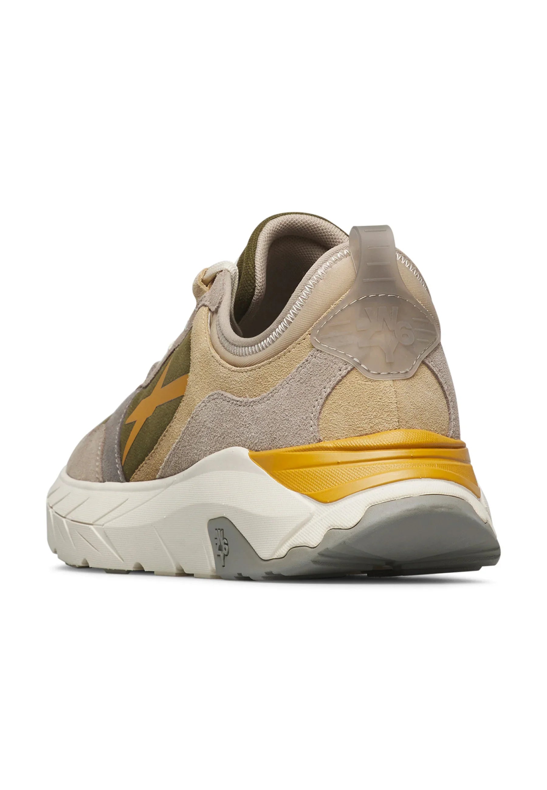 W6yz sneakers uomo Next in suede e tessuto verde beige 201863106 4D35 W6YZ 