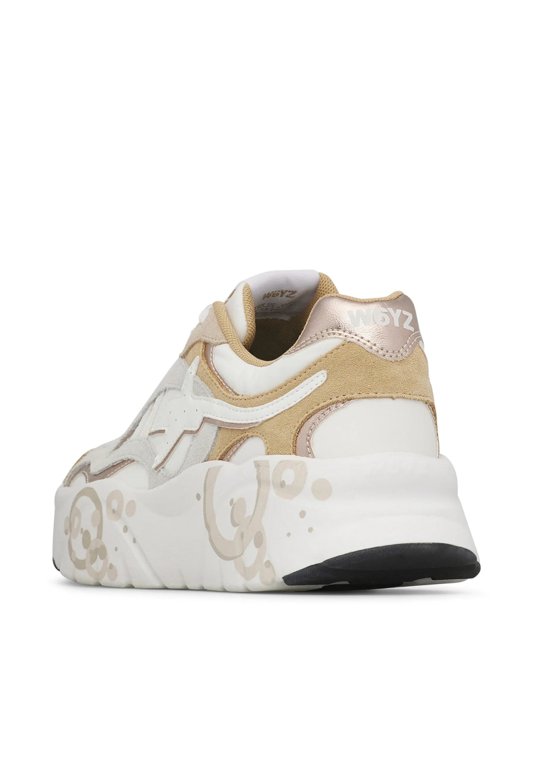 W6yz sneakers donna Ida in suede e tessuto tecnico panna beige 201983101 2D54 W6YZ 