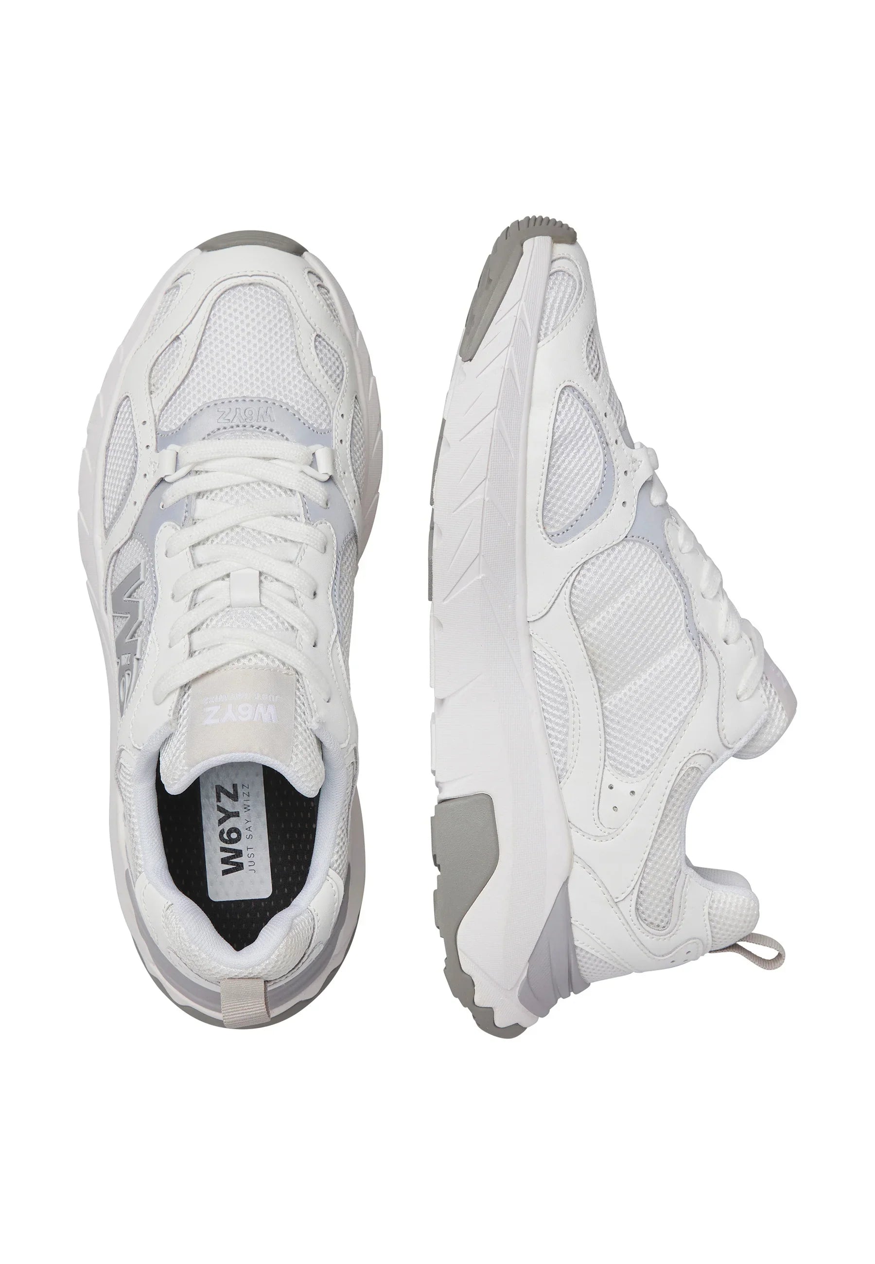 W6yz sneakers uomo Mark in ecopelle e mesh bianco 201984803 0N06 W6YZ 