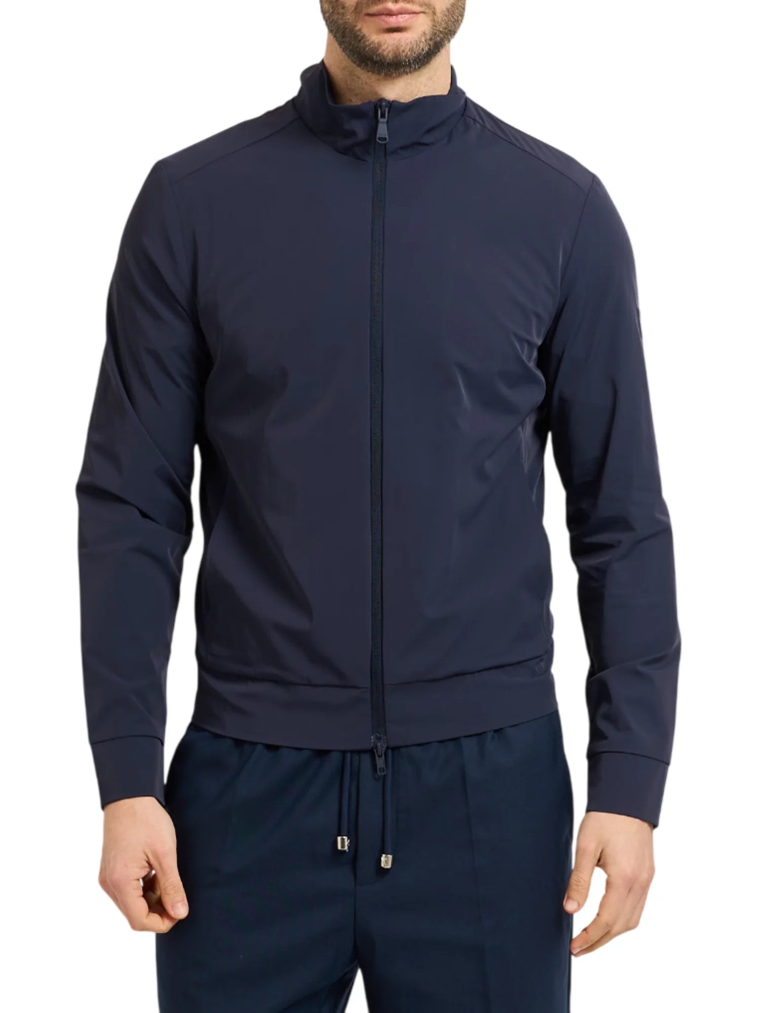 Yes Zee giubbino uomo in nylon blu J514-KQ00 0710 YES-ZEE 