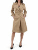 Yes Zee trench doppiopetto donna con cintura color cammello
