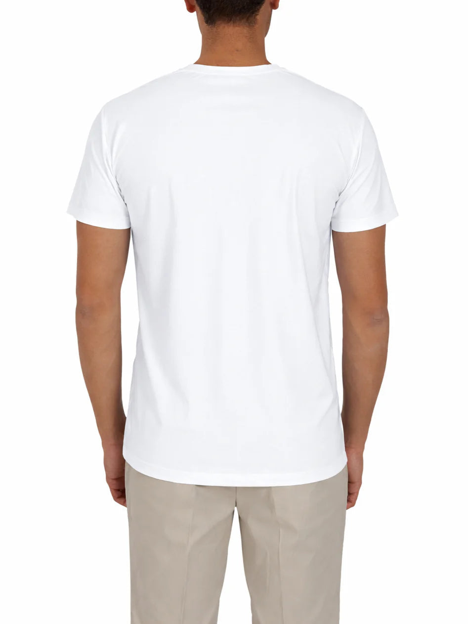 Yes Zee T-shirt manica corta in nylon stretch bianco T778-OQ00 0101 YES-ZEE 