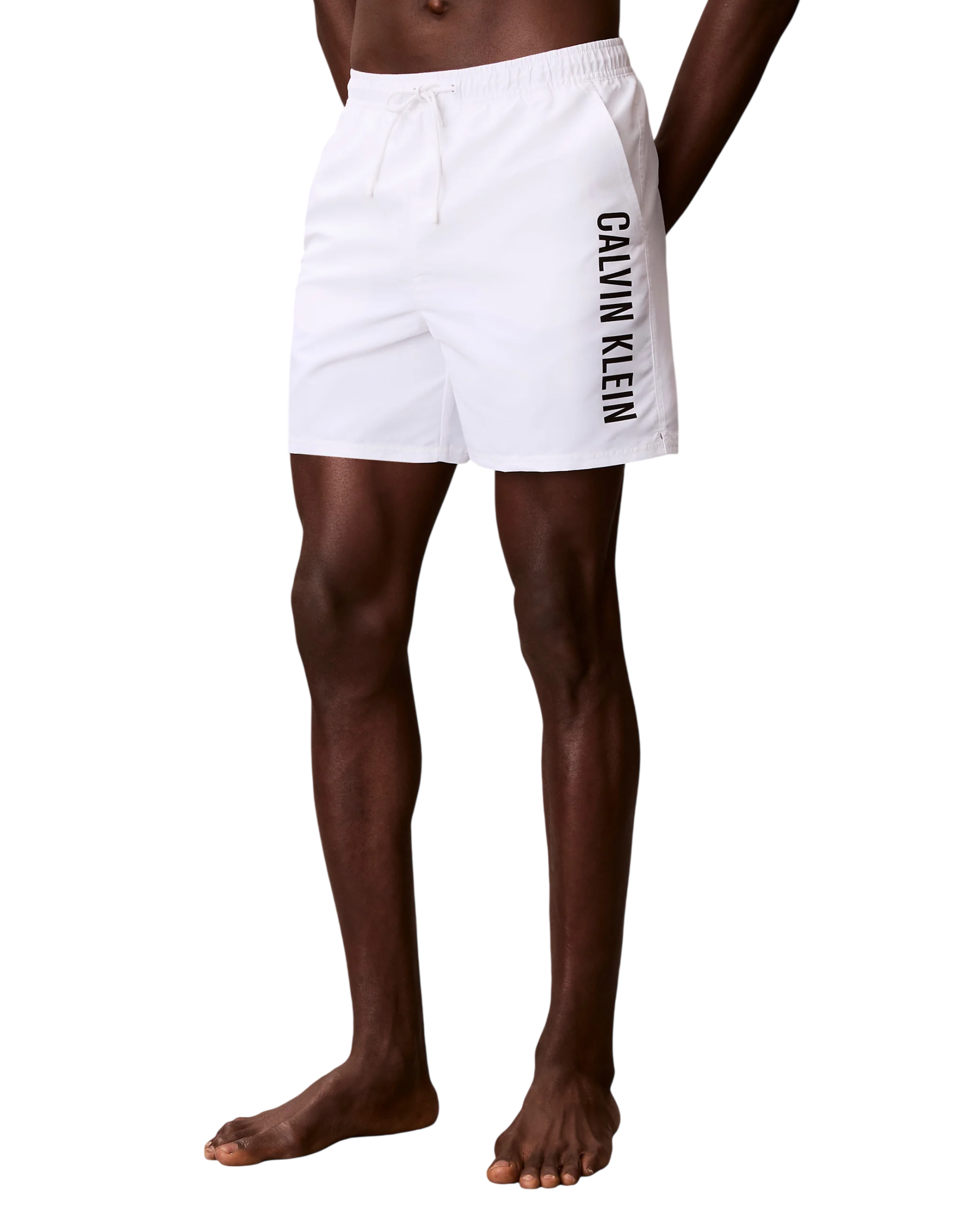 Calvin Klein boxer mare uomo con logo bianco LV00N61047 100 Calvin Klein Beachwear 