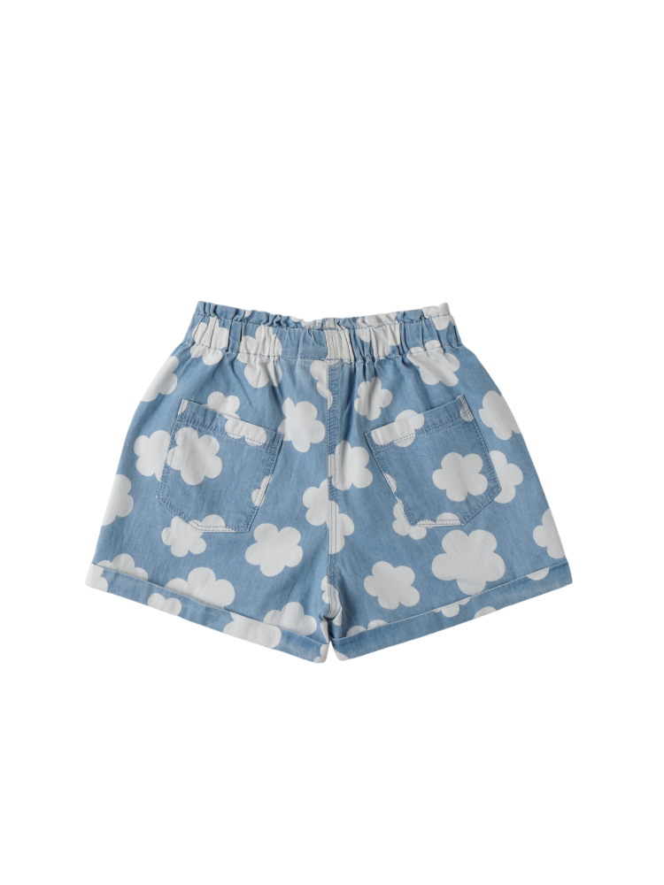 iDo shorts in fantasia con nuvolette celeste 4B533 6BLG iDO 