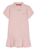 Tommy Hilfiger abito stile polo in piquè rosa