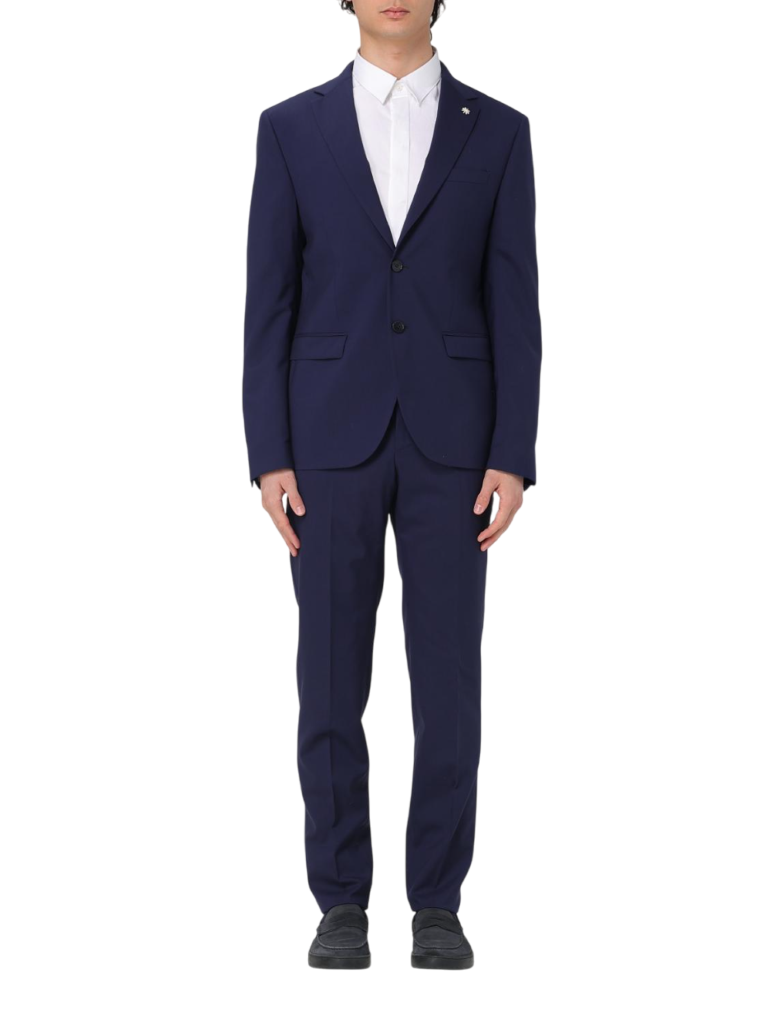 Manuel Ritz abito uomo monopetto in fresco lana blu 3832A3318-253137 89 MANUEL RITZ 