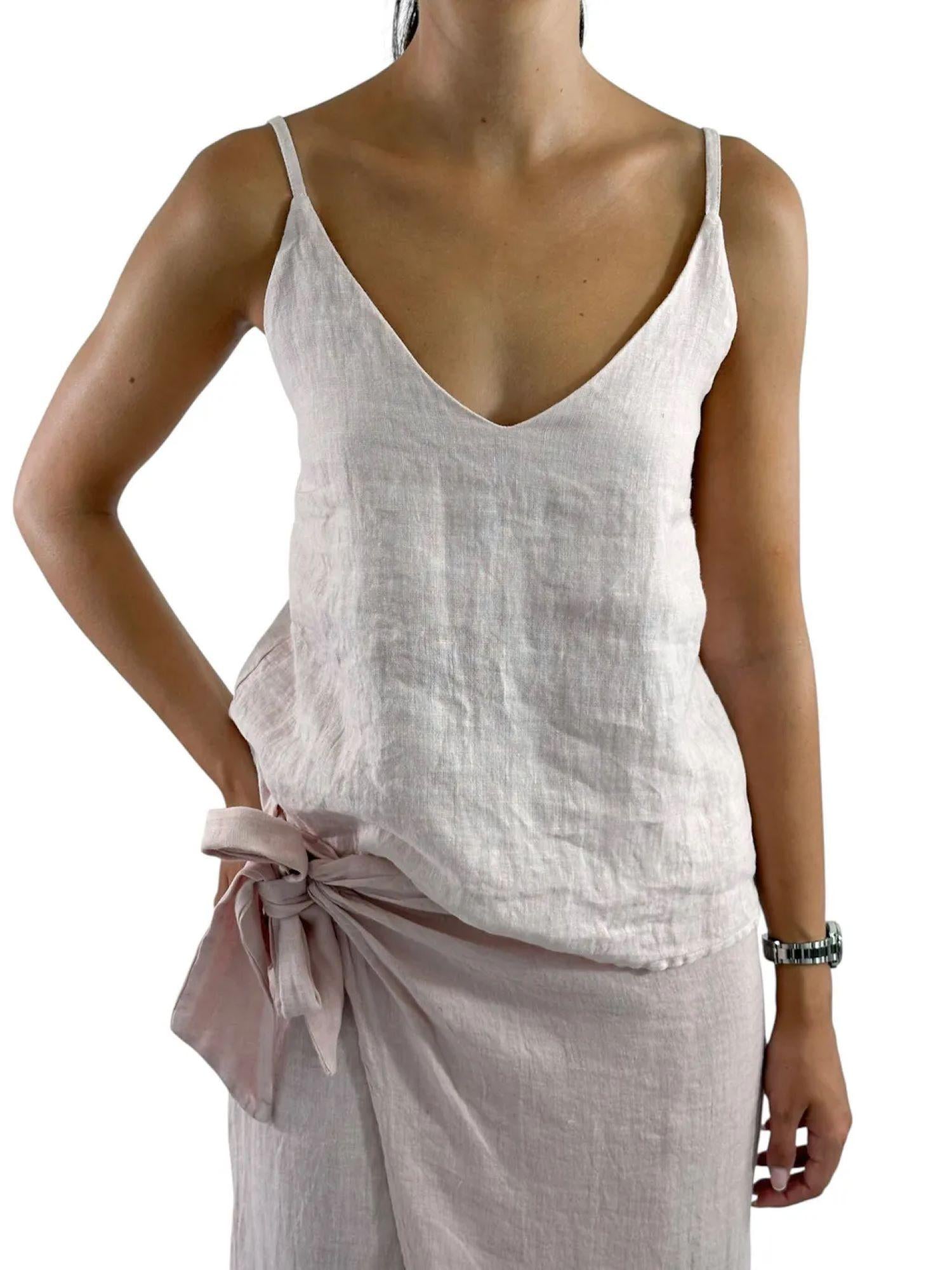 Haveone top in misto lino rosa RMA-N167 ROSA HAVEONE 