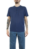 Liu Jo maglia maniche corte in misto lino blu