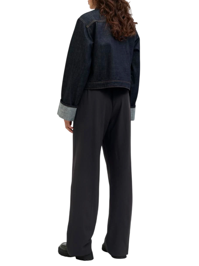 Jjxx pantaloni gamba dritta vita alta nero 12200674 BLACK JJXX 