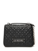 Love Moschino borsa a spalla in ecopelle trapuntata nero argento