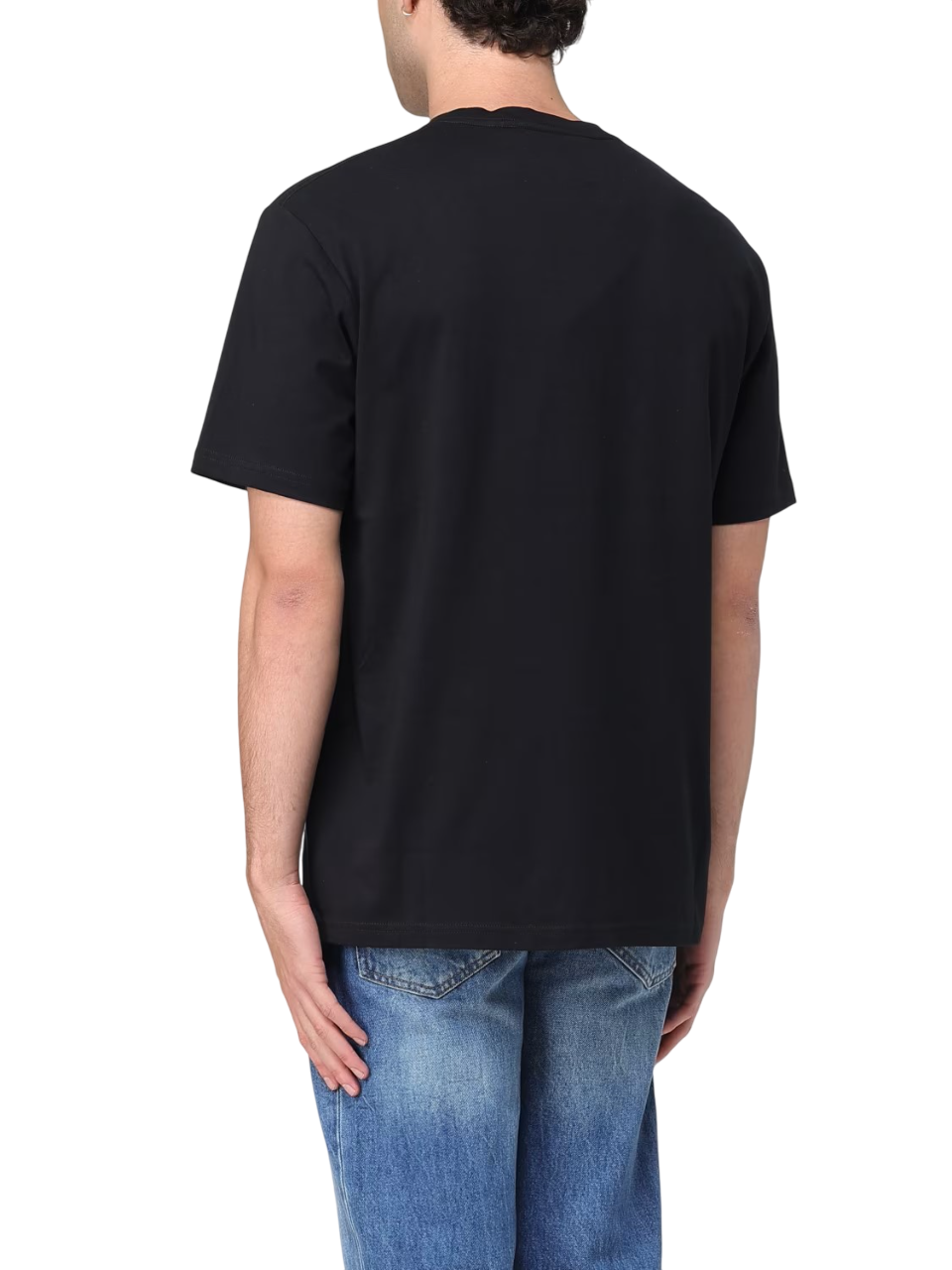Just Cavalli T-shirt maniche corte con logo strass nero 78OAHE22-CJ110 899 JUST CAVALLI 